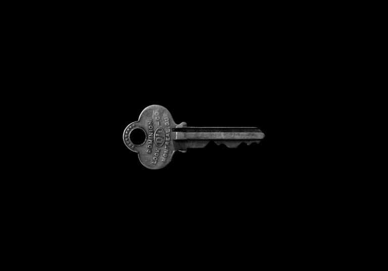 Single Key Black Background